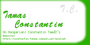 tamas constantin business card